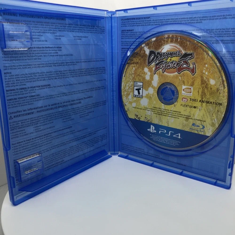 Dragon Ball FighterZ - Sony PlayStation 4, Original Jewel Case & Cover Art Mint‎